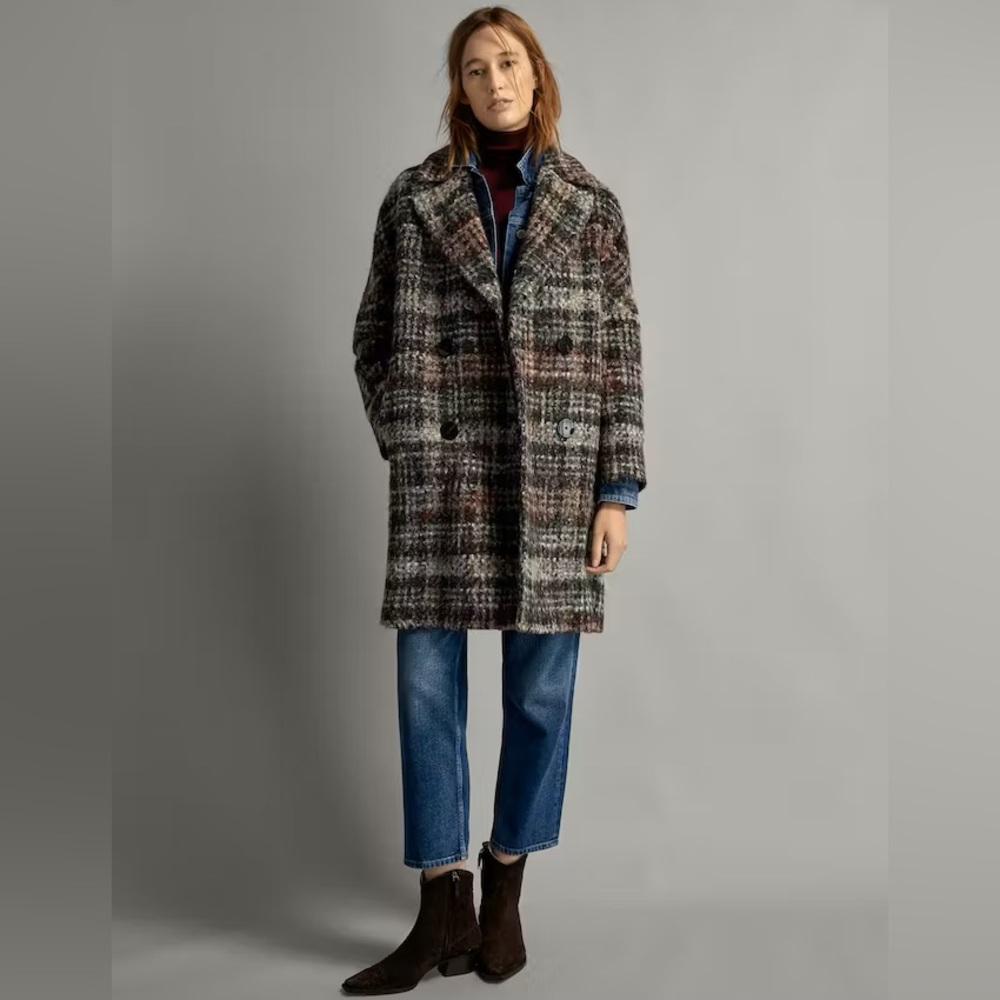 ✨MASSIMO DUTTI✨Ombré Check Coat